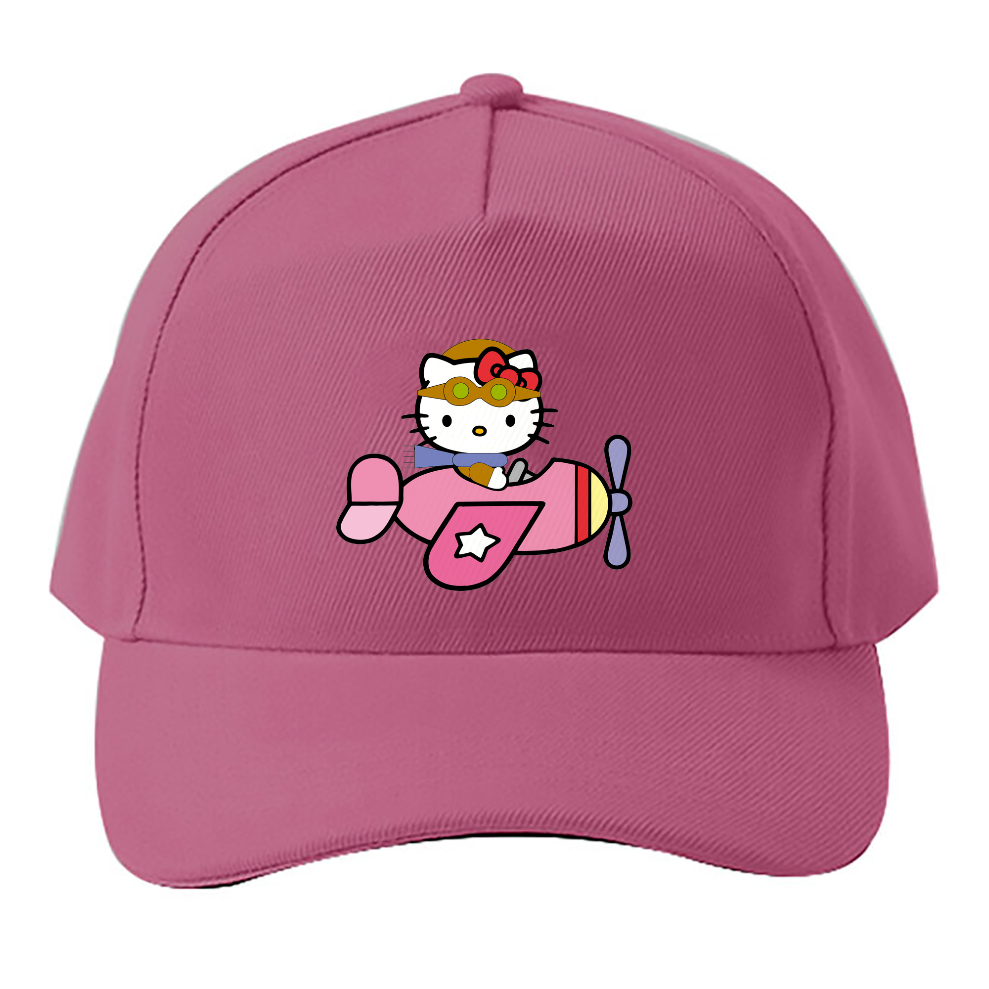 （画像用） Hello Kitty ハローキティ ベースボールキャップ 綿100％ 男女兼用 帽子 スポーツ